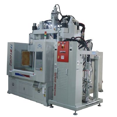 160-тонная низкоуровневая рабочая скамейка LSR Силиконовая вертикальная вращающаяся инжекционная литья